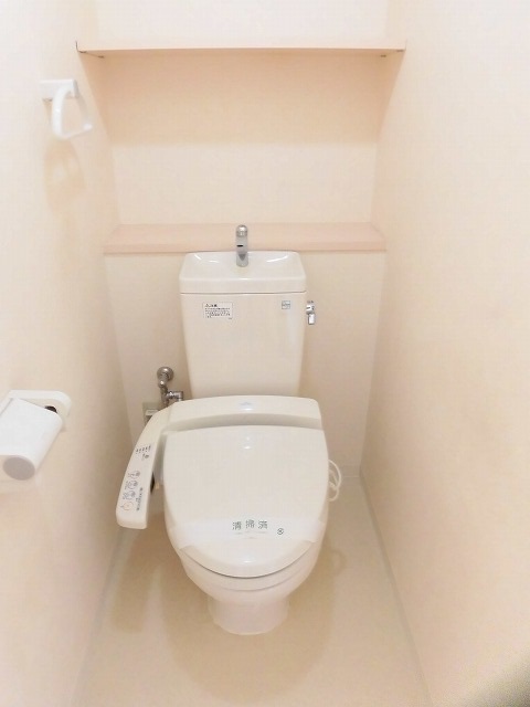 温水洗浄便座機能付のトイレ
