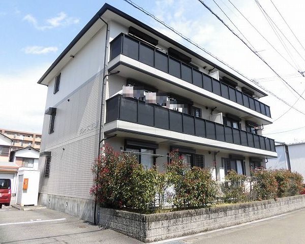 南向きで晴れた日は暖かい日差しがあります。(外観)