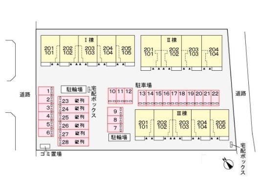 敷地内に3棟 敷地内に3棟