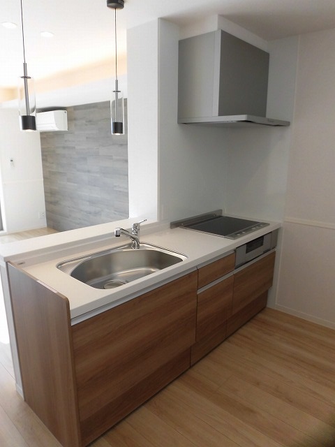 IHクッキングヒーター付きのシステムキッチン IHクッキングヒーター付きのシステムキッチン