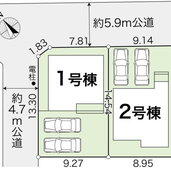 【売家】高知市高須2丁目 新築3LDK1号棟（建築中）