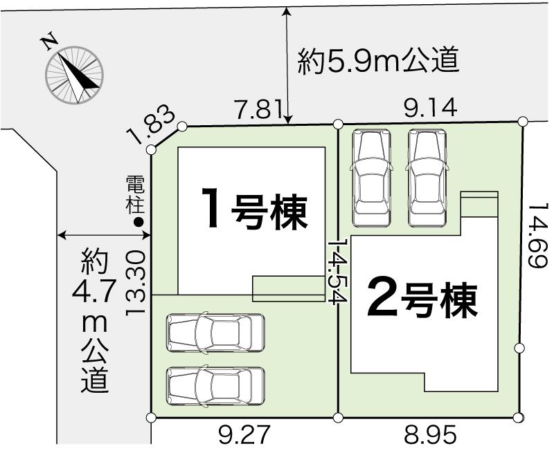 【売家】高知市高須2丁目 新築3LDK1号棟（建築中）