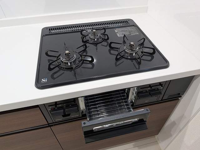 3口ガスコンロ付き 3口ガスコンロ付き